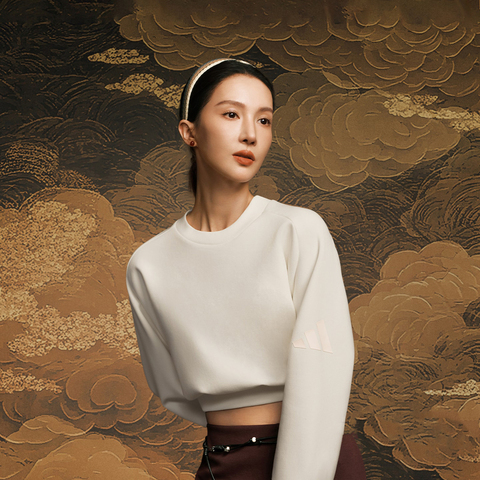 adidas阿迪达斯2025女子W ALL SZN SL SW针织无帽卫衣JV9893