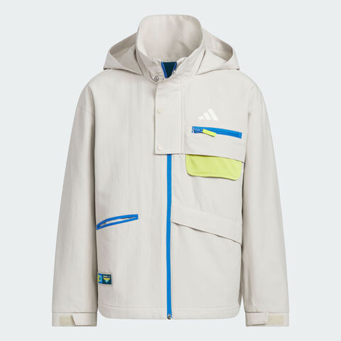 adidas阿迪达斯2025男大童JK WV JKT梭织连帽外套KC0217