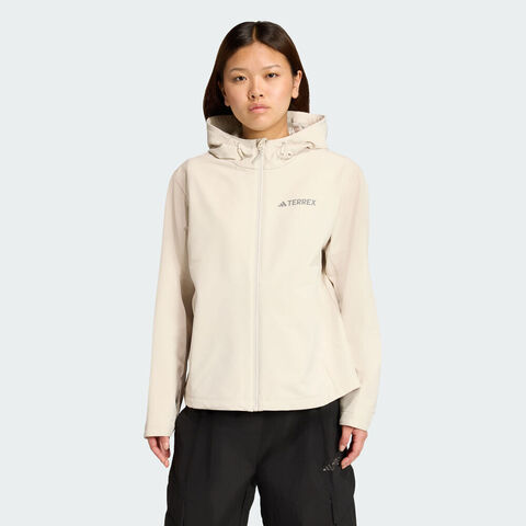 adidas阿迪达斯2025女子MT W WP SFTS J梭织连帽外套JV6235