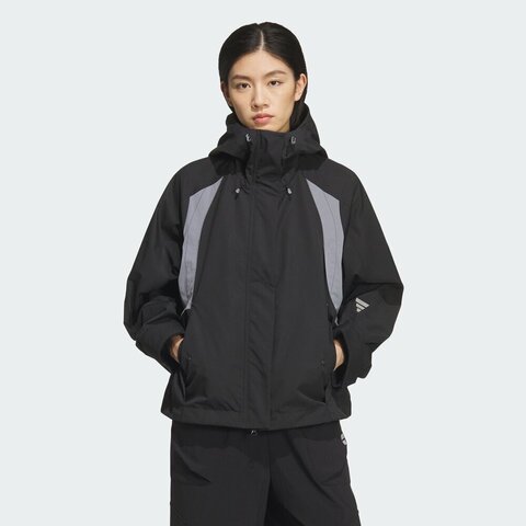 adidas阿迪达斯2025女子FOS W WVN JKT梭织无帽外套KS0065