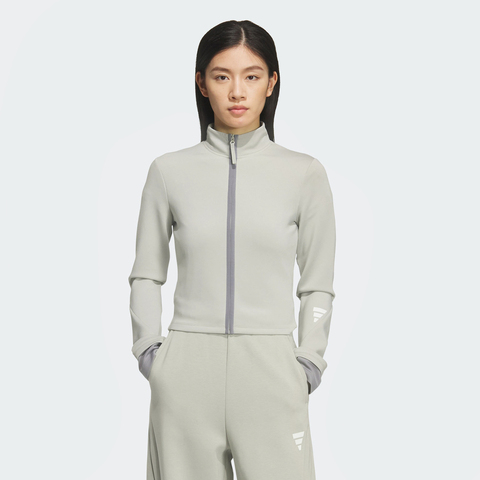 adidas阿迪达斯2025女子FOS W SWT CREW针织无帽卫衣KS3334