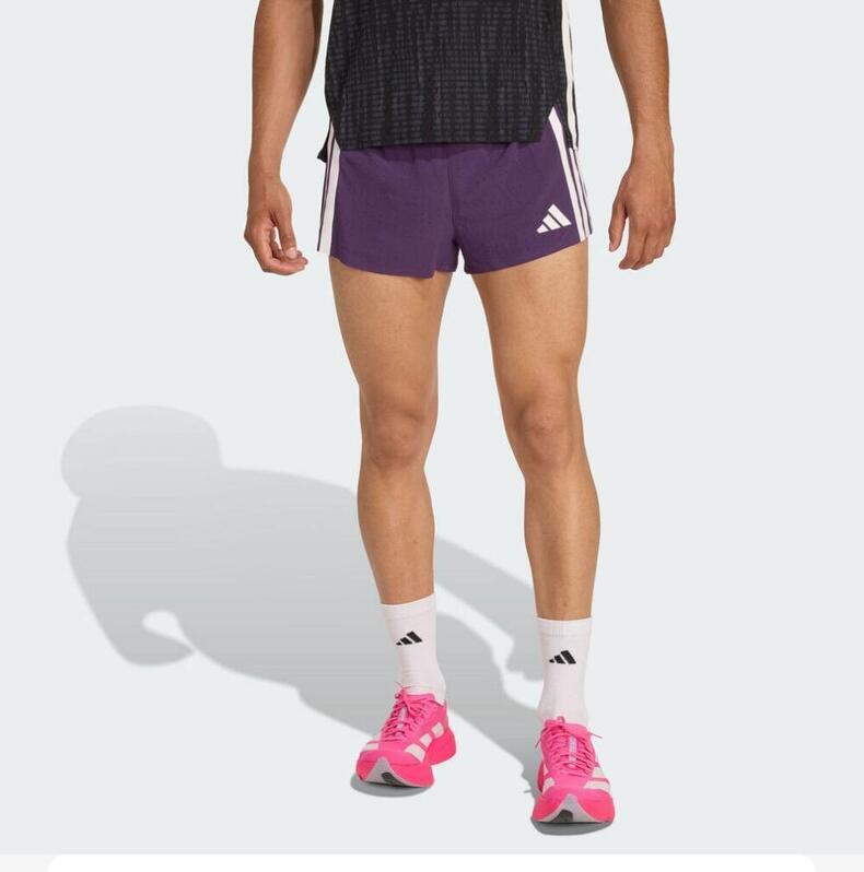 阿迪达斯JTQ52紫色】adidas阿迪达斯2025男子ADIZERO SPLIT M梭织短裤JP3774