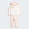 Adidas Kids阿迪儿童2025女婴童IN KN FZHD SET长袖套服KV6903