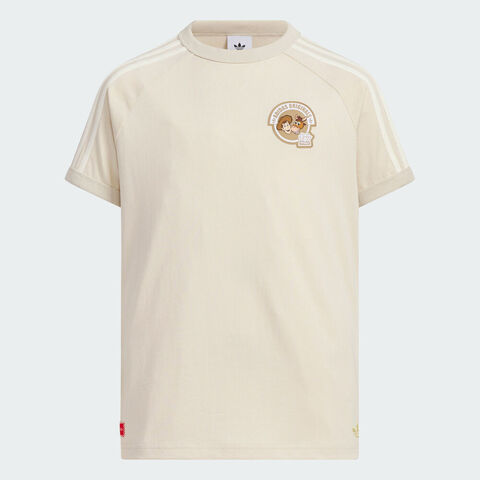 Adidas Kids阿迪儿童2025男大童JK KN TEE针织无领短TKV6596