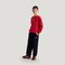 Adidas Kids阿迪儿童2025男小童LK KNIT PANT针织长裤KV6976