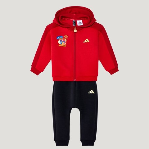 Adidas Kids阿迪儿童2025男婴童IN KN FZHD SET长袖套服KV6902