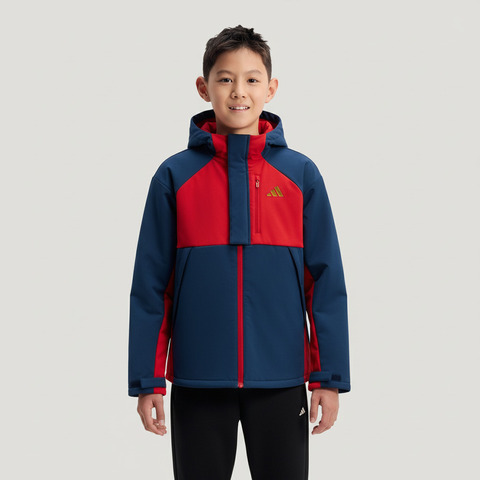 Adidas Kids阿迪儿童2025男大童JK UB JKT梭织连帽外套KV7009