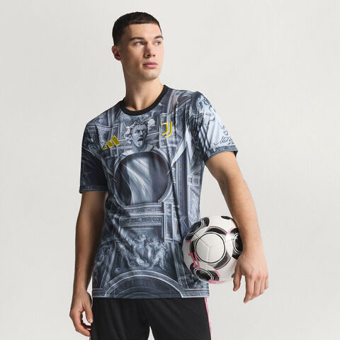 adidas阿迪达斯2025男子JUVE PRESHI针织无领短TKA6785