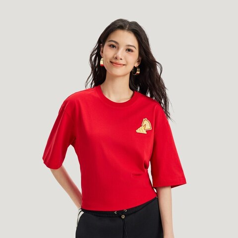 adidas阿迪达斯2025中性NYR GFX SS TEE针织无领短TKR3078