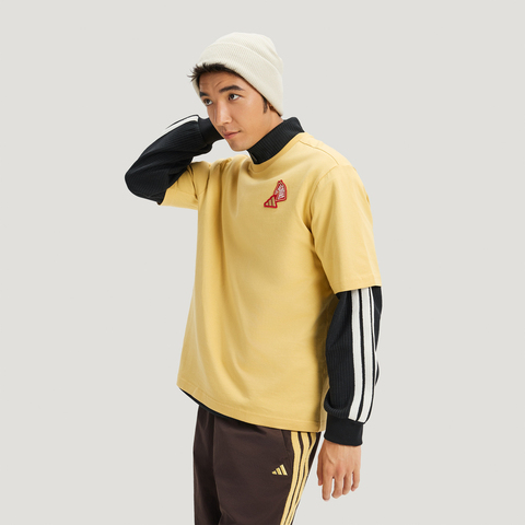 adidas阿迪达斯2025中性NYR GFX SS TEE针织无领短TKQ5099