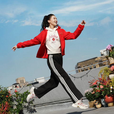 adidas阿迪达斯2025女子NYR HOODY SWEAT针织无帽卫衣KH2695