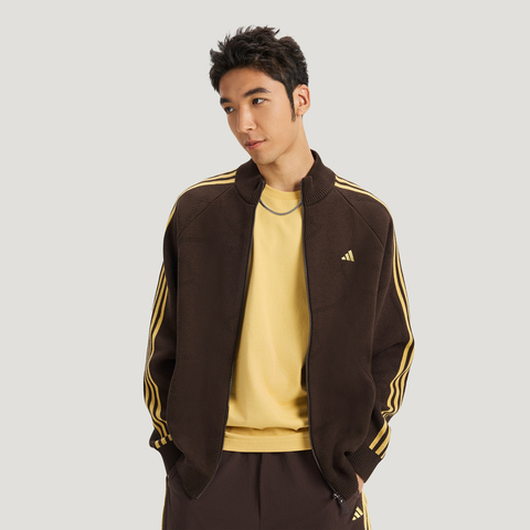 adidas阿迪达斯2025男子NYR 3S TRT针织无帽外套KE4060