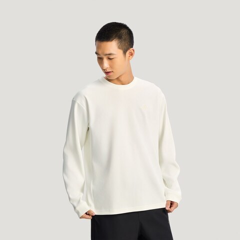 adidas阿迪达斯2026男子TH WAFFLE CREW针织无帽卫衣KR2541