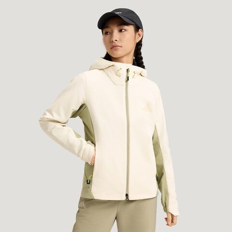 adidas阿迪达斯2026女子MT W CW SFTS J梭织连帽外套KS3526