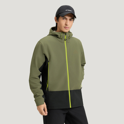 adidas阿迪达斯2026男子MT CW SFTS J梭织连帽外套KQ5550