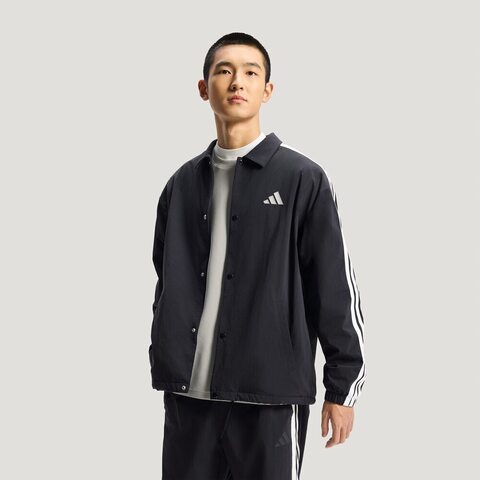 adidas阿迪达斯2026男子ST 3ST COACH J梭织无帽外套KR2499