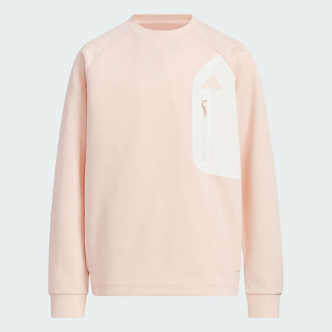 Adidas Kids阿迪儿童2026女大童JK KN CREW针织无帽卫衣KG5953