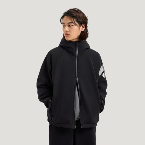 Adidas FOS阿迪先锋运动2026男子FOS M DK JKT针织连帽外套KG0739