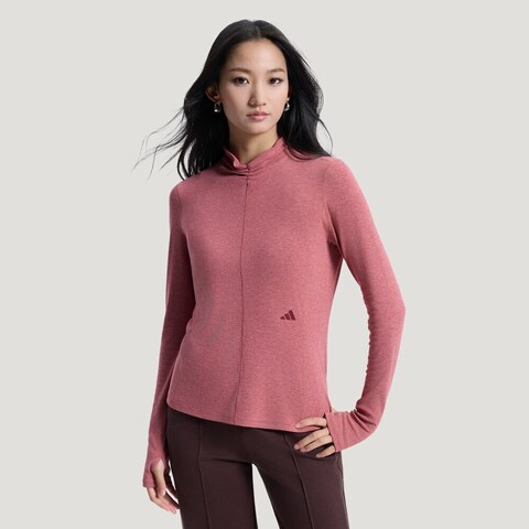 adidas阿迪达斯2026女子LS TEE针织无领长THY2118