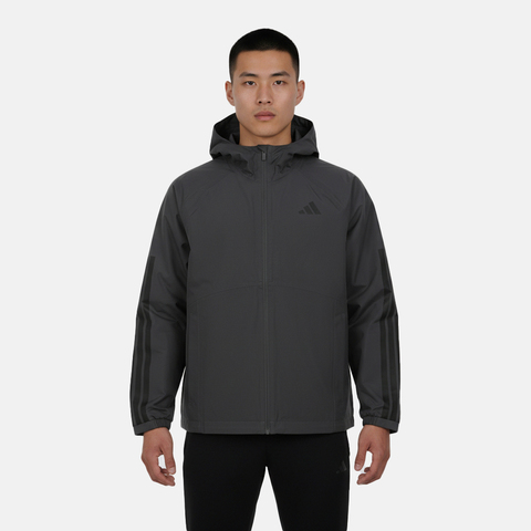 adidas阿迪达斯2026男子ESS 3S RAIN H J梭织连帽外套KE0272