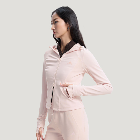 adidas阿迪达斯2026女子SFL SSHELL JKT针织连帽外套KH2670