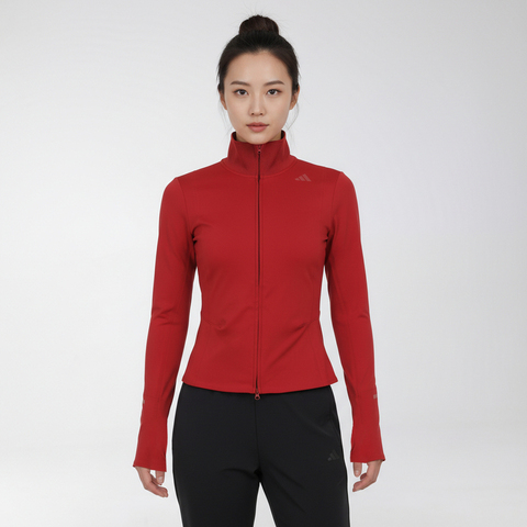 Adidas FOS阿迪先锋运动2026女子ES W TR MIDL针织无帽外套KE6310