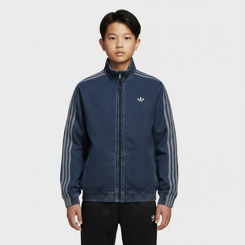 Adidas Kids阿迪儿童2026男大童FIREBIRD DEN TT针织无帽外套KE2849