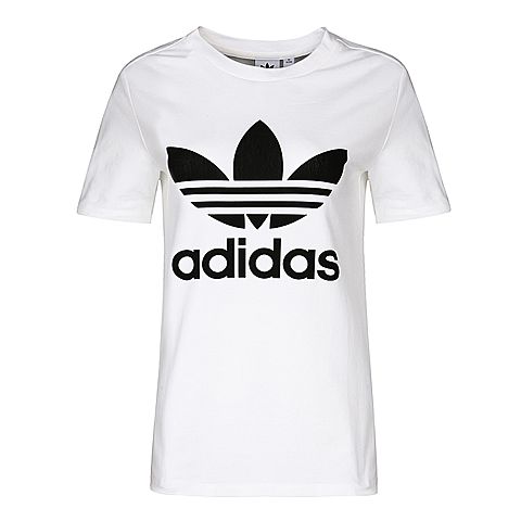 adidas Originals阿迪三叶草女子TREFOIL TEE短袖T恤CV9889