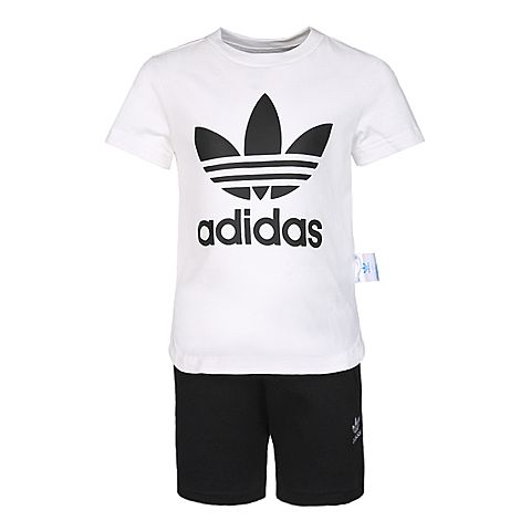 adidas Originals阿迪三叶草男小童L TRF STSET短袖套服CF8513