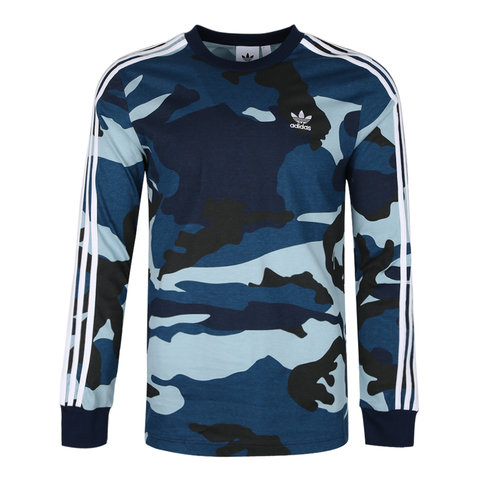adidas Originals阿迪三叶草男子CAMO LS TEE长袖T恤DV2066