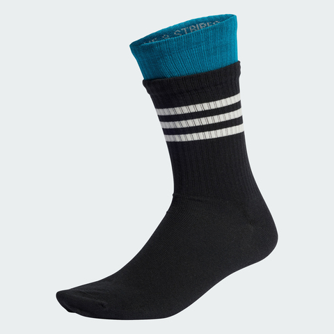 adidas Originals阿迪三叶草2024中性2L CREW SOCK 1P袜子IY9571