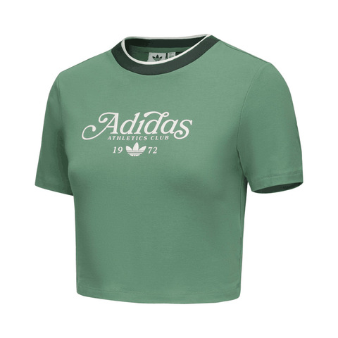 adidas Originals阿迪三叶草2024女子BABY TEE GRX圆领短TIY5238