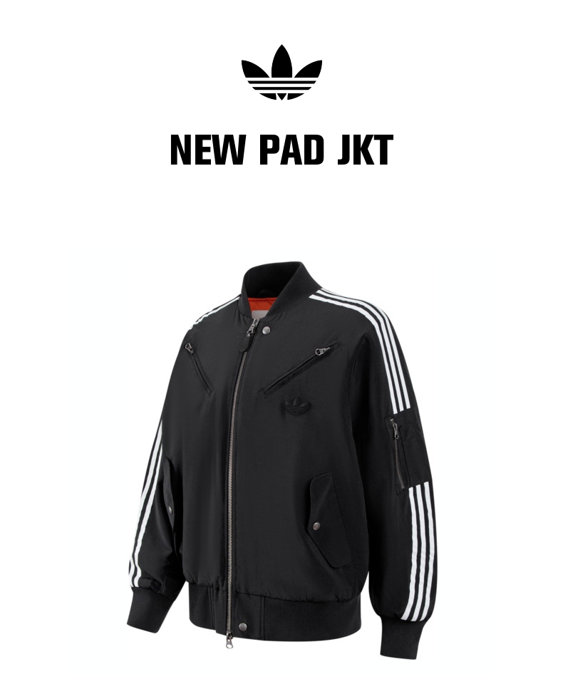 新品未使用adidas NEW PAD JKT/ アディダスMA-1 ジャケット adidas ダウンジャケット ダウン ジャケット NEW PAD JKT