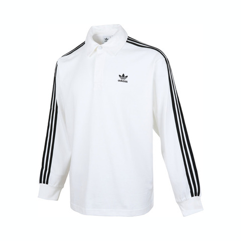 adidas Originals阿迪三叶草2025男子Rugby polo针织有领长TIZ2459