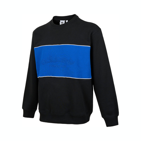 adidas Originals阿迪三叶草2024男子ARCHED CREW针织圆领套衫IY1623