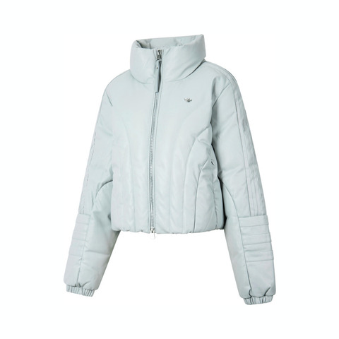 adidas originals阿迪三叶草2024女子PF CROP DN W1羽绒服JD3791
