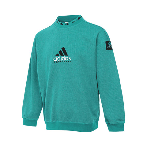 Adidas Original阿迪三叶草2025男子EQT REFLECT CRW针织无帽卫衣JN7146