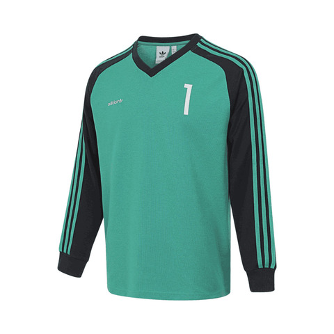 Adidas Original阿迪三叶草2025男子JERSEY针织无领长TJC8373