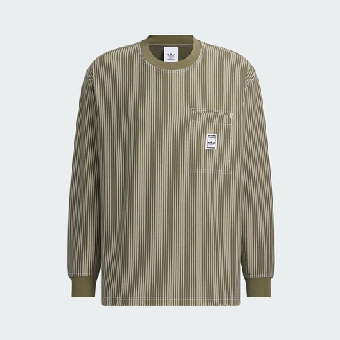 Adidas Original阿迪三叶草2025男子WABASH LS T针织无领长TJX2620