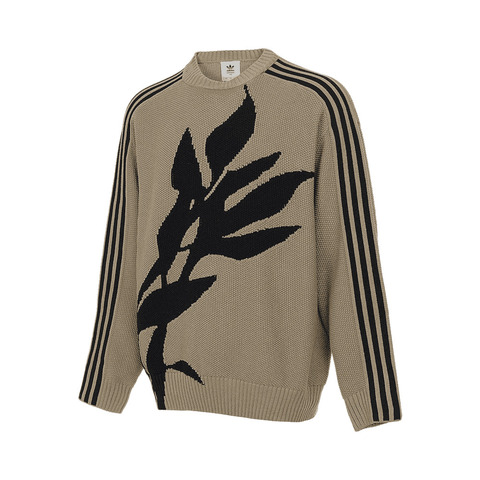 adidas Originals阿迪三叶草2025男子SFTM KNIT CREW针织无帽卫衣JL7510