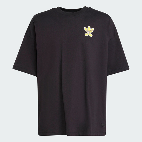 adidas Originals阿迪三叶草2025男大童TEE针织无领短TJD0412