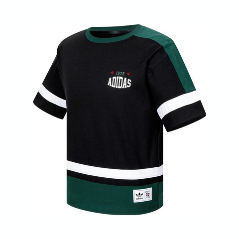 adidas Originals阿迪三叶草2025男大童JK BB SS TEE针织无领短TKC1520