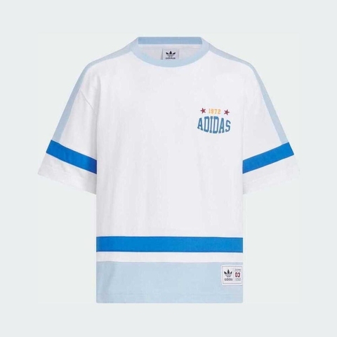 adidas Originals阿迪三叶草2025男大童JK BB SS TEE针织无领短TKC1519