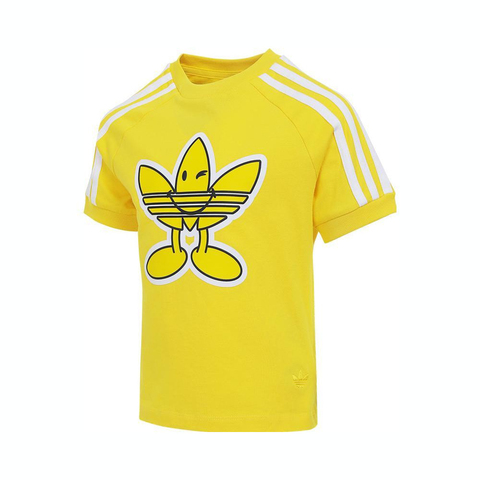 adidas Originals阿迪三叶草2025男小童TEE针织无领短TJD0457