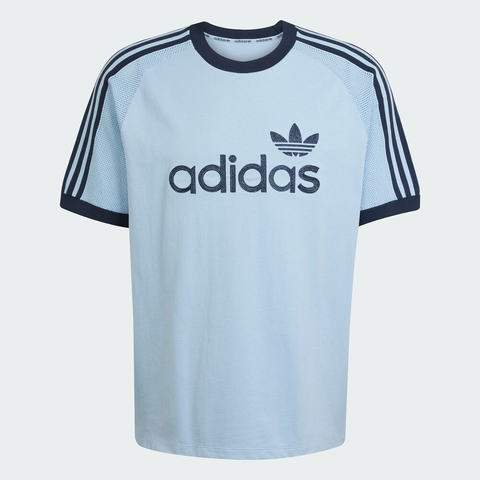 adidas Originals阿迪三叶草2025男子PREM KNT TEE针织无领短TJN5557