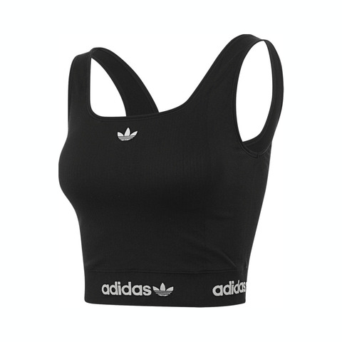 adidas Originals阿迪三叶草2025女子WAISTBAND TANK休闲背心KB6420