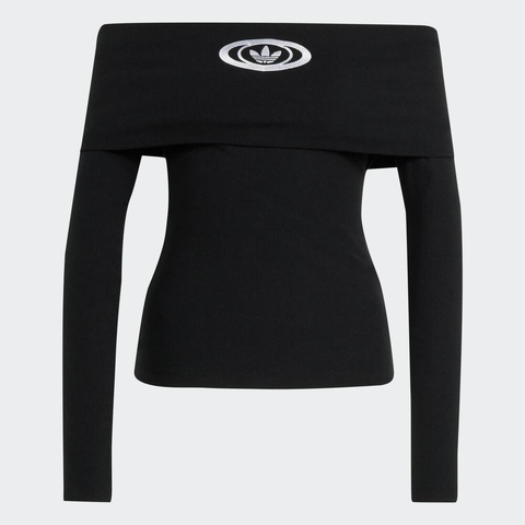 adidas Originals阿迪三叶草2025女子CAMPUS2000 TOP针织无领长TKA2690