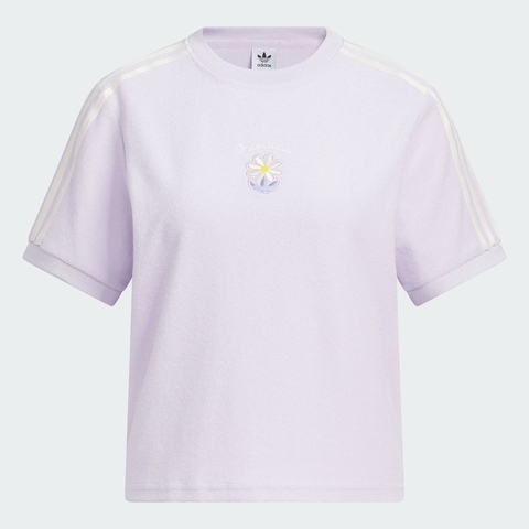 adidas Originals阿迪三叶草2025女子GFX TEE针织无领短TKB8961