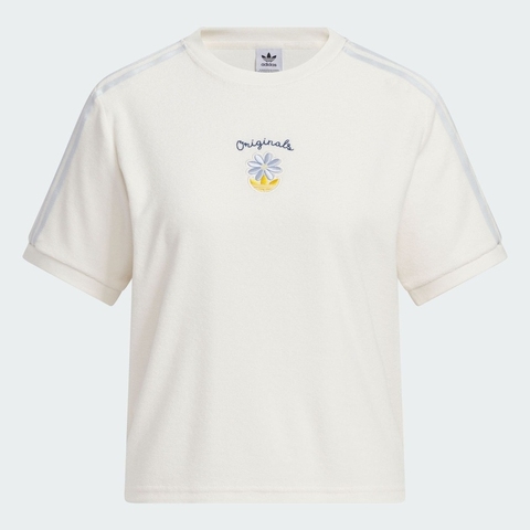 adidas Originals阿迪三叶草2025女子GFX TEE针织无领短TKB8960