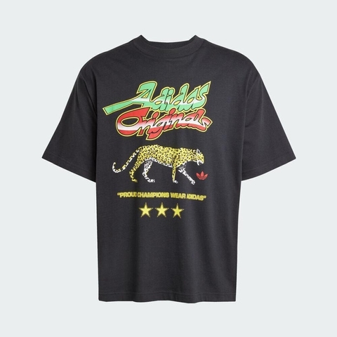 adidas Originals阿迪三叶草2025男子CHAMP GFX TEE针织无领短TKA4553